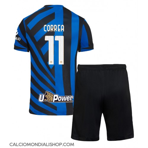 Maglie da calcio Inter Milan Joaquin Correa #11 Prima Maglia Bambino 2024-25 Manica Corta (+ Pantaloni corti)